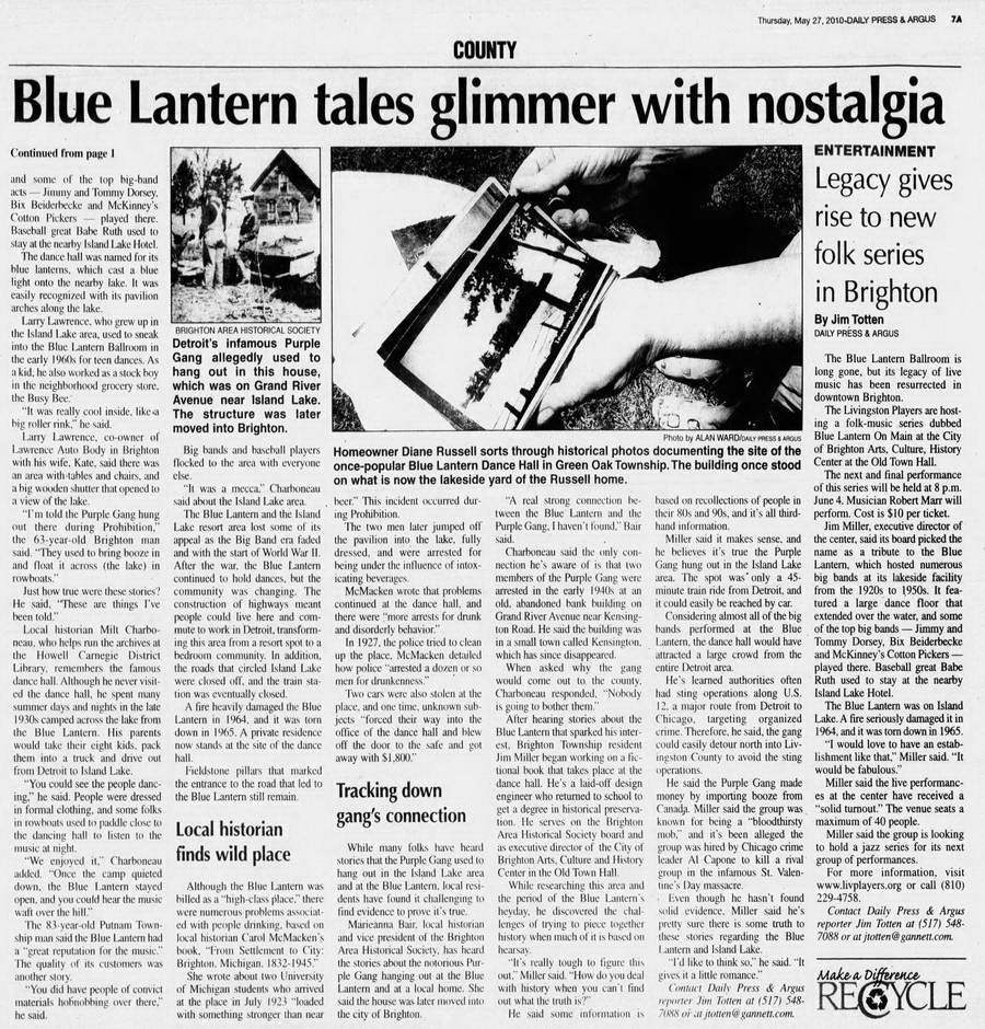 Blue Lantern Ballroom - May 27 2010 Article B (newer photo)